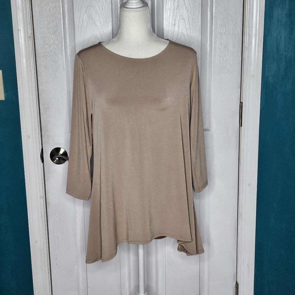 Alfani Women's Tan Tunic Top